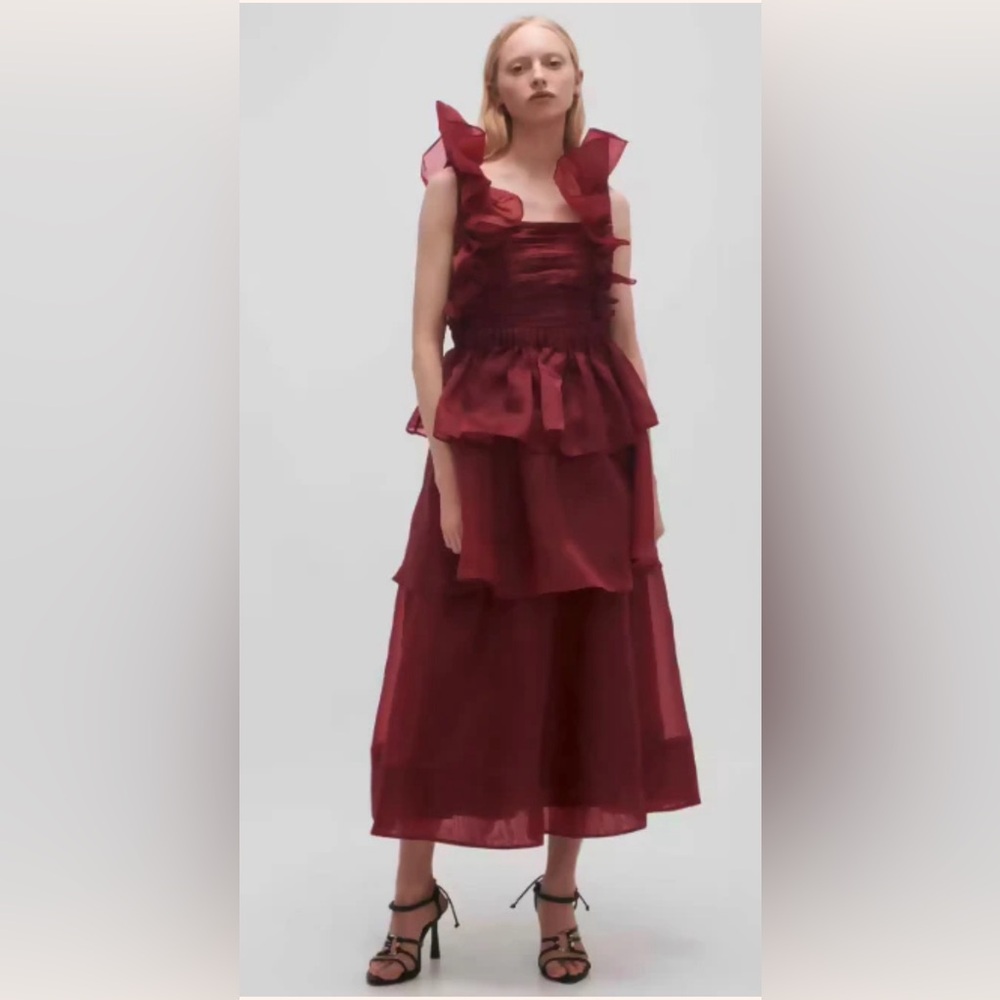 Beautiful Aje Asra Tiered Midi Dress size 4